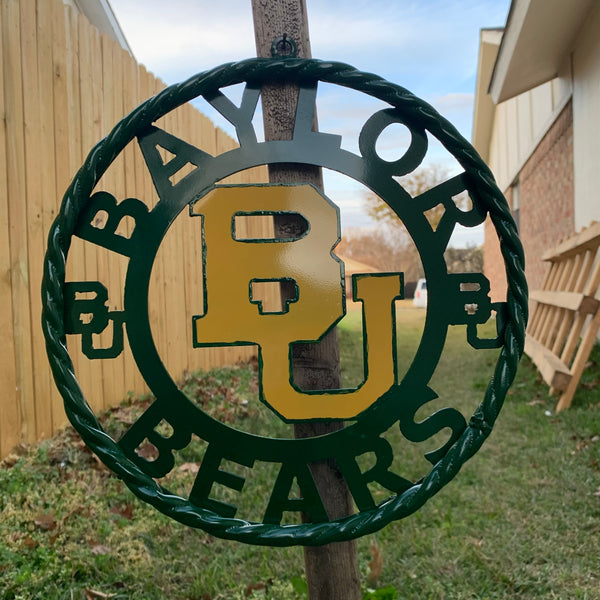 12",18",24",32" BAYLOR BEARS CUSTOM VINTAGE WALL ART