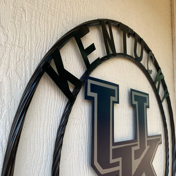 12", 18", 24", 32" KENTUCKY WILDCATS CUSTOM METAL VINTAGE CRAFT SIGN HANDMADE