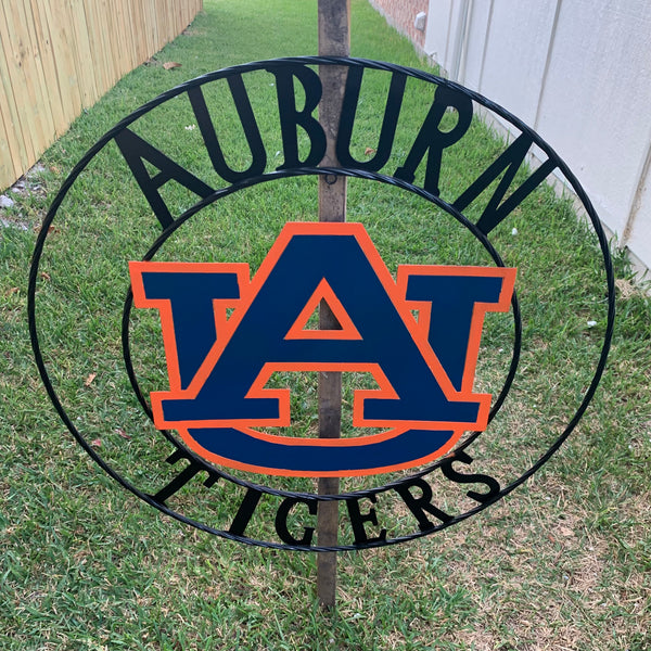 12", 18", 24", 32" AUBURN TIGERS CUSTOM METAL VINTAGE CRAFT SIGN WESTERN HOME DECOR HANDMADE