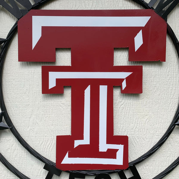 WRECKEM TEXAS TECH CUSTOM VINTAGE CRAFT METAL TEAM SIGN