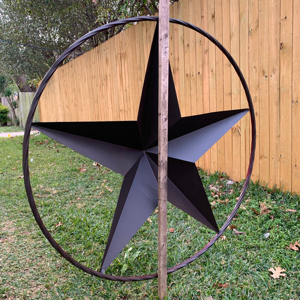 CRANBERRY BURGUNDY STAR RED STAR BARN METAL LONESTAR TWISTED ROPE RING WALL ART WESTERN HOME DECOR BRAND NEW