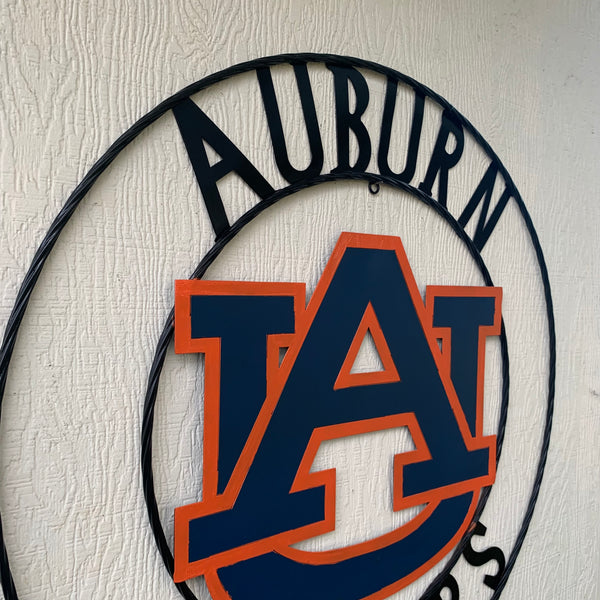 12", 18", 24", 32" AUBURN TIGERS CUSTOM METAL VINTAGE CRAFT SIGN WESTERN HOME DECOR HANDMADE