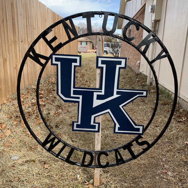 12", 18", 24", 32" KENTUCKY WILDCATS CUSTOM METAL VINTAGE CRAFT SIGN HANDMADE