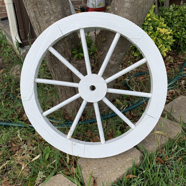16",24",30" WAGON WHEEL BROWN BARN WOOD WESTERN HOME DECOR RUSTIC HANDMADE CRAFT