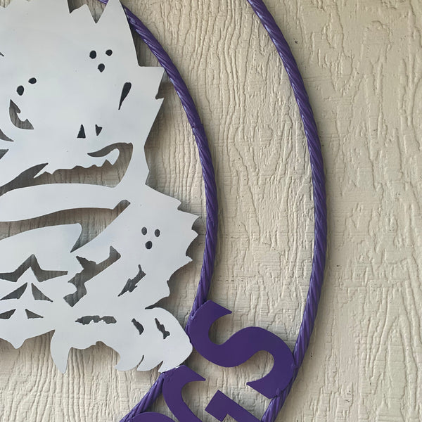 12",18",24",32",36" TCU HORNED FROGS CUSTOM METAL VINTAGE CRAFT TEAM SIGN HANDMADE