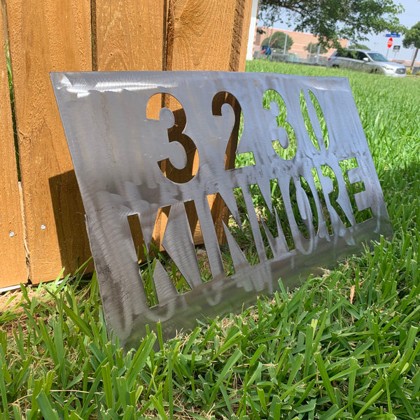 24" X 12" YOUR CUSTOM HOME ADDRESS NAME STAR METAL BARN METAL SIGN WESTERN HOME DECOR