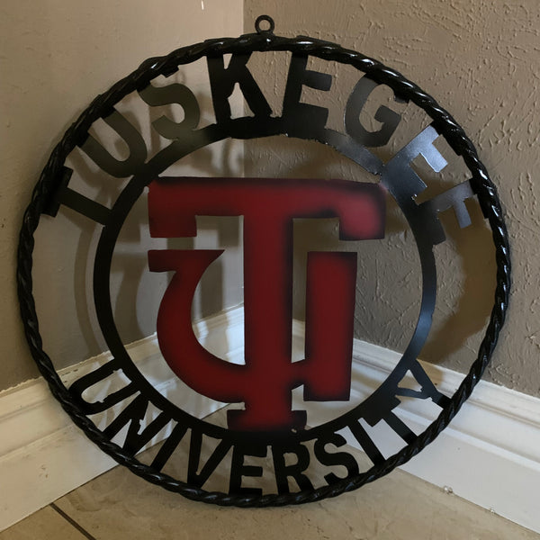 TUSKEGEE UNIV. METAL CUSTOM VINTAGE CRAFT TEAM SPORTS SIGN HANDMADE