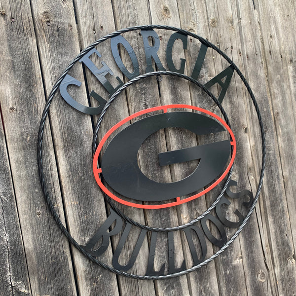 12", 18", 24", 32" GEORGIA BULLDOGS METAL SIGN VINTAGE CUSTOM TEAM ART