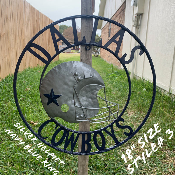 18",24",32",36" DALLAS COWBOYS CUSTOM METAL VINTAGE CRAFT TEAM WESTERN HOME DECOR