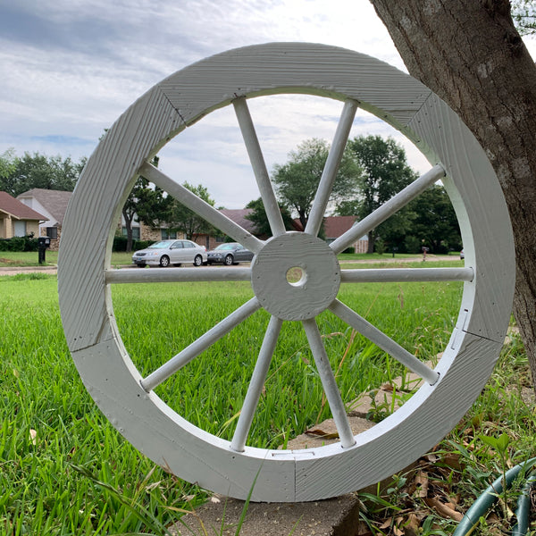 16",24",30" WAGON WHEEL NATURAL STAIN BARN WOOD WESTERN HOME DECOR RUSTIC NEW