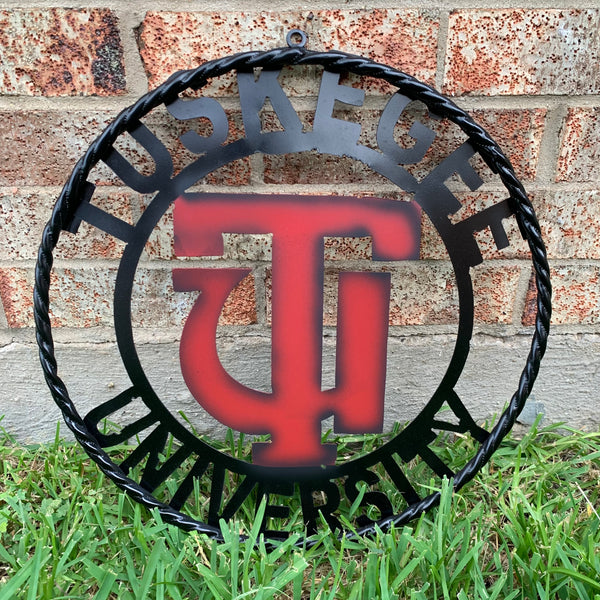 TUSKEGEE UNIV. METAL CUSTOM VINTAGE CRAFT TEAM SPORTS SIGN HANDMADE