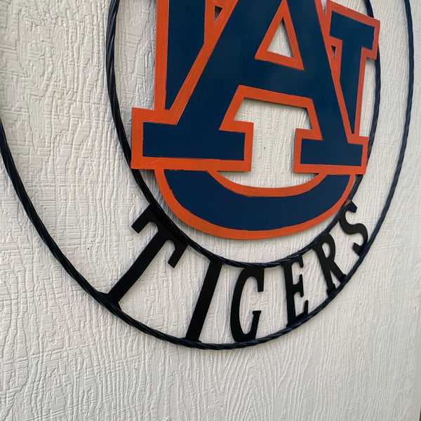 12", 18", 24", 32" AUBURN TIGERS CUSTOM METAL VINTAGE CRAFT SIGN WESTERN HOME DECOR HANDMADE