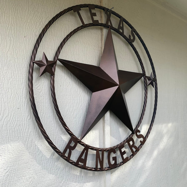 TEXAS RANGERS BRONZE LONE STAR METAL CUSTOM TEAM CRAFT WESTERN HOME DECOR CRAFT