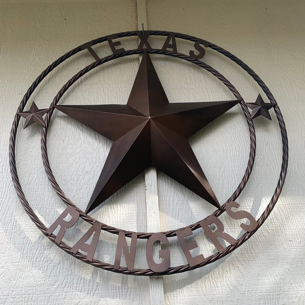 TEXAS RANGERS BRONZE LONE STAR METAL CUSTOM TEAM CRAFT WESTERN HOME DECOR CRAFT