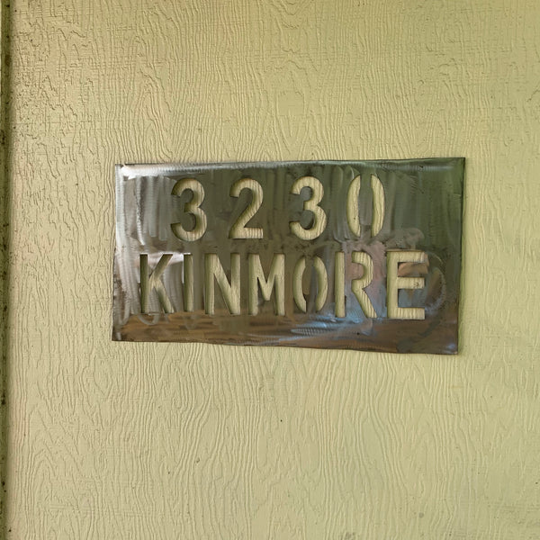 24" X 12" YOUR CUSTOM HOME ADDRESS NAME STAR METAL BARN METAL SIGN WESTERN HOME DECOR