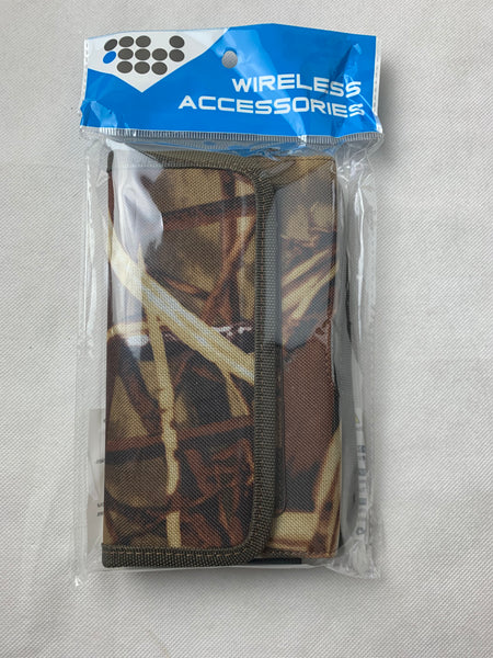 MX_LPOTX-EUH-CAMO 7" LUXMO XL MEGA EXTRA LARGE HORIZONTAL CAMO RUGGED POUCH VELCO CLOSURE  &  BELT LOOP CLIP HOLSTER CELL PHONE CASE UNIVERSAL OVERSIZE