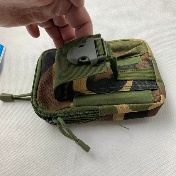 #MX_ARU65 CAMO 7" RUGGED NYLON POUCH BAG MEGA EXTRA LARGE VERTICAL ZIPPER CLOSURE, BELT LOOP HOLSTER CELL PHONE TABLET CASE UNIVERSAL OVERSIZE