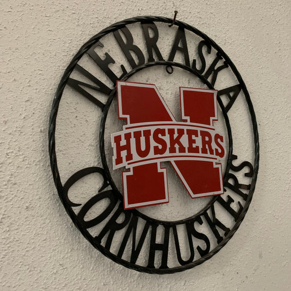 12", 18", 24", 32" NEBRASKA HUSKERS METAL CUSTOM VINTAGE CRAFT TEAM SIGN