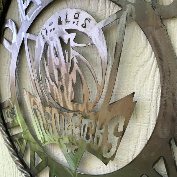 12",18", 24", 32",36" DALLAS MAVERICKS CUSTOM RAW METAL VINTAGE CRAFT TEAM SPORTS SIGN HANDMADE
