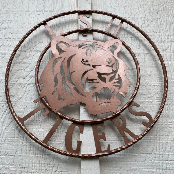 12:,18",24",32",36" LSU TIGERS METAL CUSTOM VINTAGE CRAFT ART SIGN