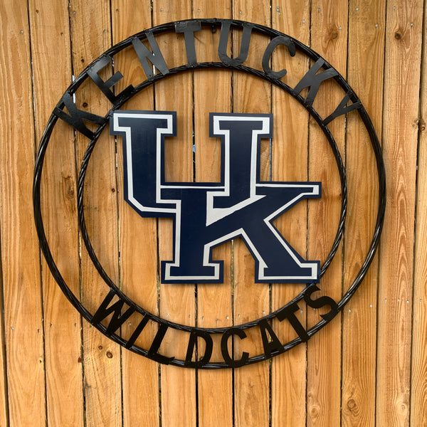 12", 18", 24", 32" KENTUCKY WILDCATS CUSTOM METAL VINTAGE CRAFT SIGN HANDMADE