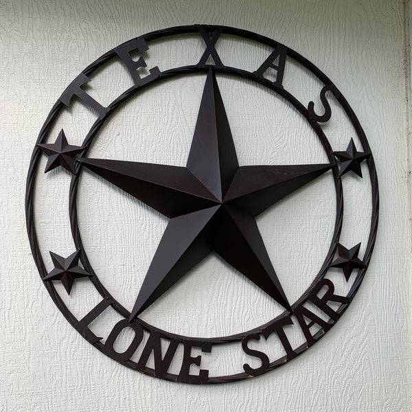 TEXAS LONESTAR METAL ART WESTERN HOME WALL DECOR RUSTIC VINTAGE BROWN NEW, SIZE:24",32",36",40",42",44",46",50"