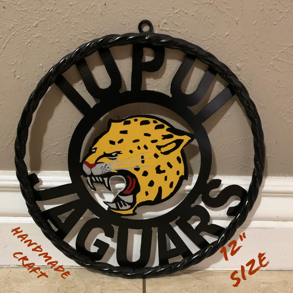 INDIANA IUPUI JAGUARS METAL CUSTOM VINTAGE CRAFT TEAM SIGN HANDMADE