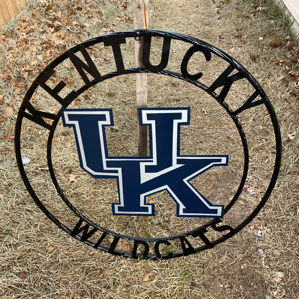 12", 18", 24", 32" KENTUCKY WILDCATS CUSTOM METAL VINTAGE CRAFT SIGN HANDMADE