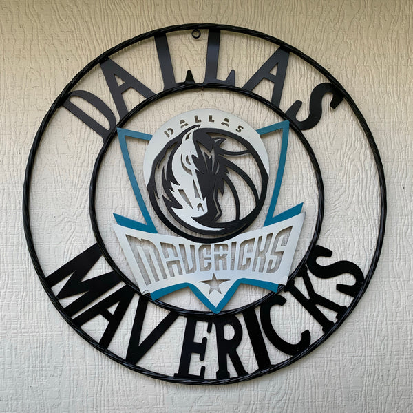 18", 24", 32" DALLAS MAVERICKS CUSTOM METAL VINTAGE CRAFT TEAM SPORTS SIGN HANDMADE