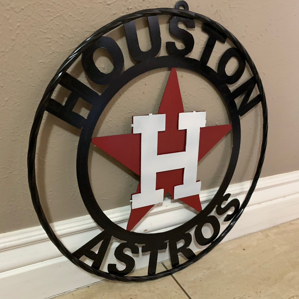 Houston Astros 27'' x 18.25'' 3D Sign - Orange