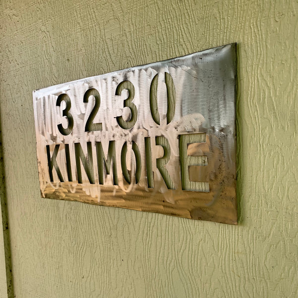 24" X 12" YOUR CUSTOM HOME ADDRESS NAME STAR METAL BARN METAL SIGN WESTERN HOME DECOR