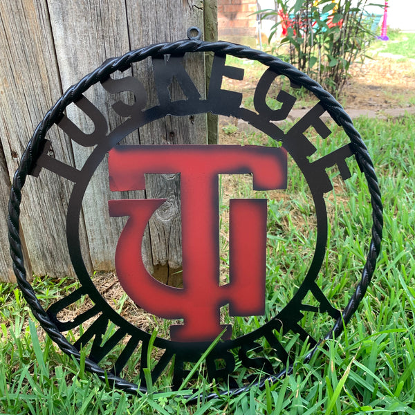 TUSKEGEE UNIV. METAL CUSTOM VINTAGE CRAFT TEAM SPORTS SIGN HANDMADE