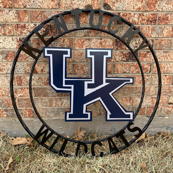 12", 18", 24", 32" KENTUCKY WILDCATS CUSTOM METAL VINTAGE CRAFT SIGN HANDMADE