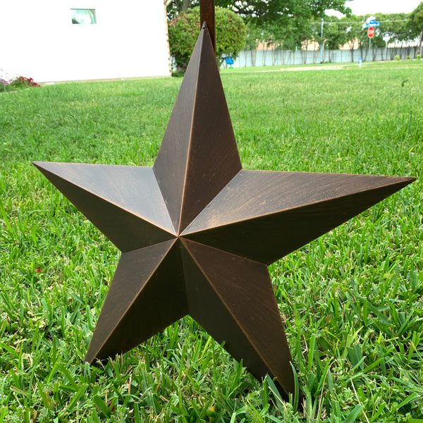 12",16",22",24",30",36" RUSTIC BRONZE BARN STAR 5 POINT METAL STAR OF DAVID WESTERN HOME DECOR HANDMADE NEW 3" TO 36"-#EH10044