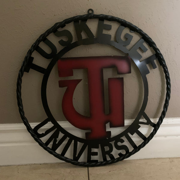 TUSKEGEE UNIV. METAL CUSTOM VINTAGE CRAFT TEAM SPORTS SIGN HANDMADE