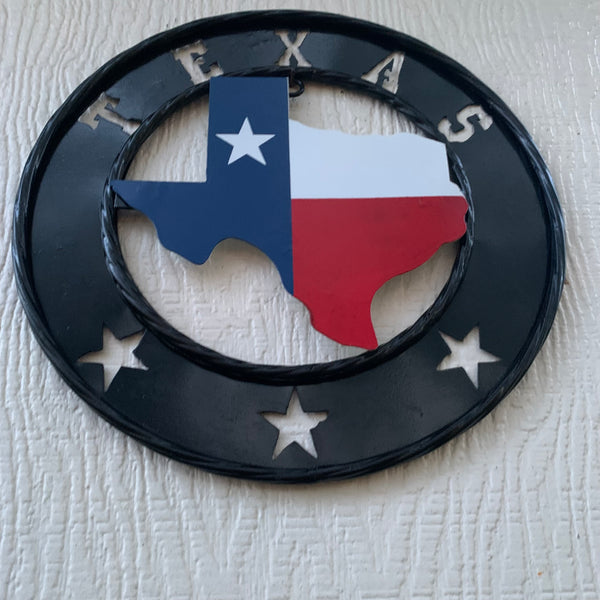 STATE OF TEXAS MAP 12" METAL SIGN WESTERN HOME DECOR NEW