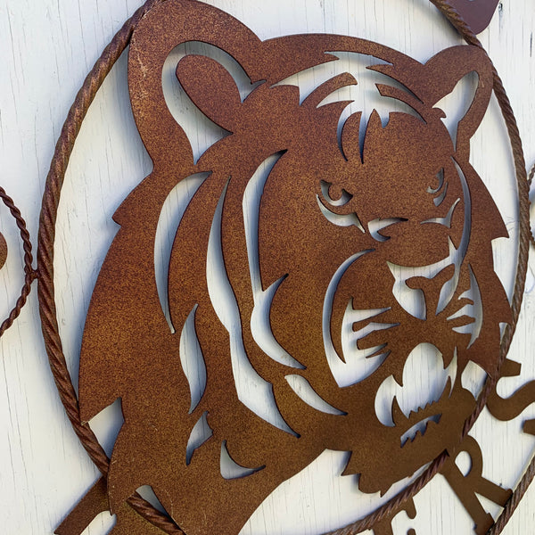 12:,18",24",32",36" LSU TIGERS METAL CUSTOM VINTAGE CRAFT ART SIGN