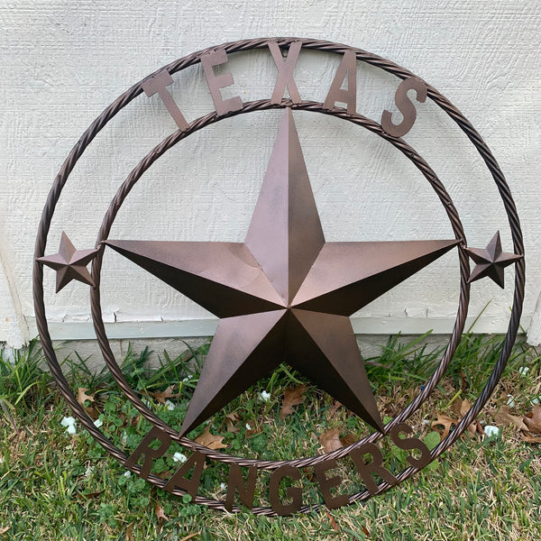 TEXAS RANGERS BRONZE LONE STAR METAL CUSTOM TEAM CRAFT WESTERN HOME DECOR CRAFT