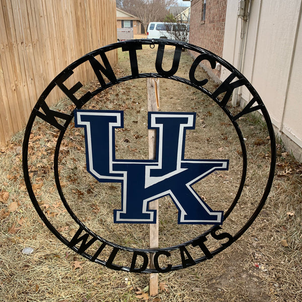 12", 18", 24", 32" KENTUCKY WILDCATS CUSTOM METAL VINTAGE CRAFT SIGN HANDMADE