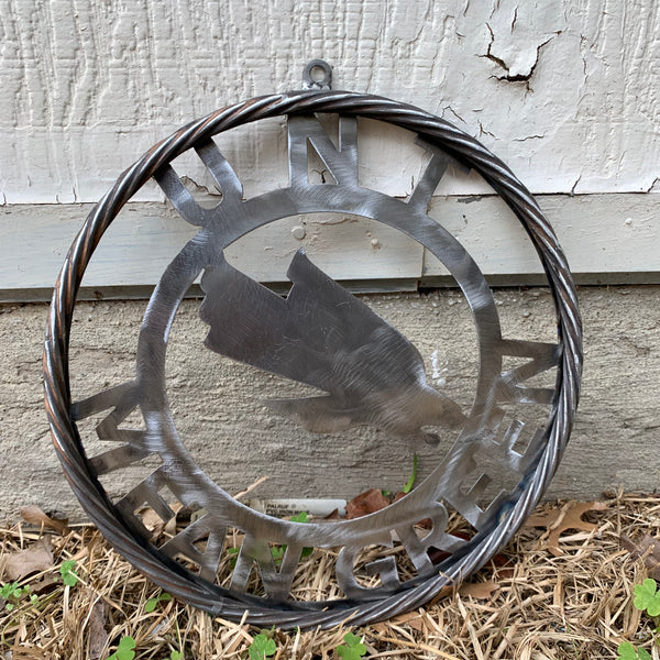 12", 18", 24", 32" UNT MEAN GREEN RAW METAL CUSTOM VINTAGE CRAFT WALL ART TEAM SIGN HANDMADE