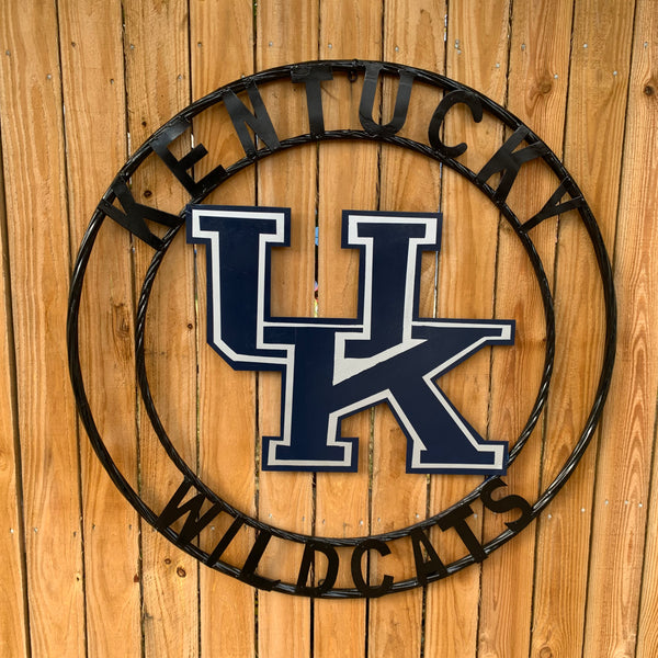 12", 18", 24", 32" KENTUCKY WILDCATS CUSTOM METAL VINTAGE CRAFT SIGN HANDMADE