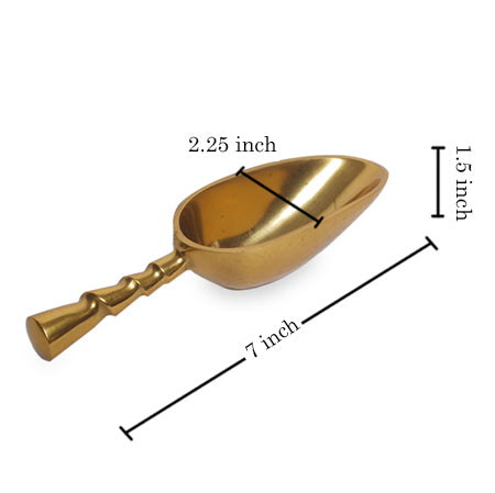 #IH_13997  6" GILDED ICE SCOOP KITCHEN WARE WESTERN HOME DECOR NEW