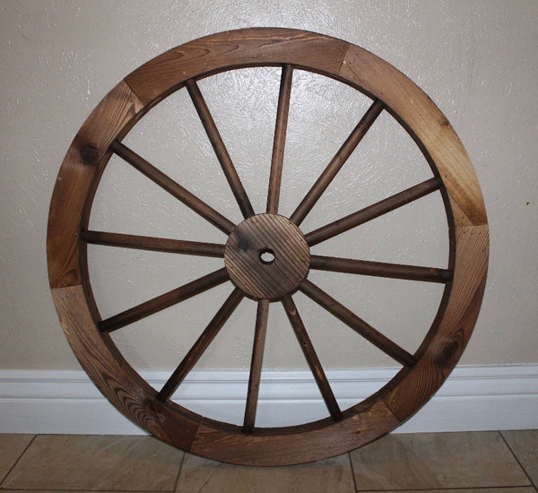 16",24",30" WAGON WHEEL BARN WHITE WOOD WESTERN HOME DECOR RUSTIC NEW
