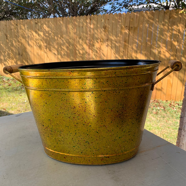 18" TEXAS LONGHORNS GOLDEN METAL OVAL TUB WESTERN HOME DECOR METAL ART NEW #EH12496