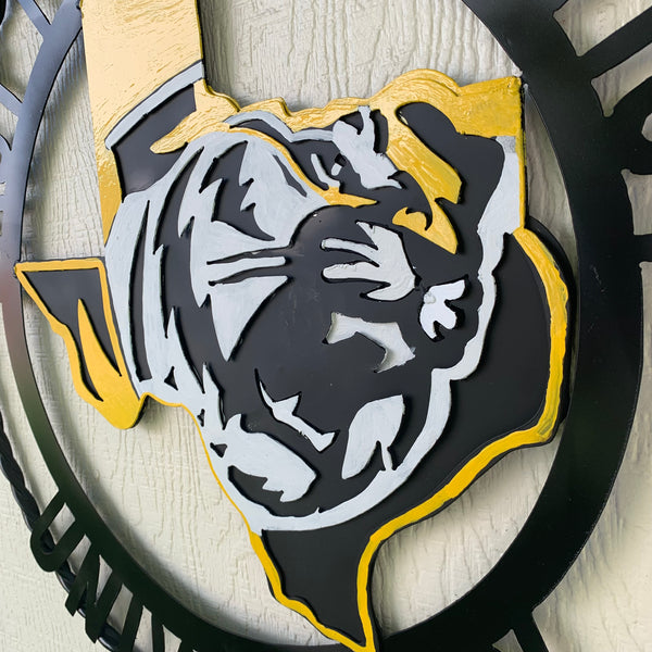EAST TEXAS BAPTIST UNIVERSITY METAL CUSTOM VINTAGE CRAFT SIGN WALL ART TEAM HANDMADE