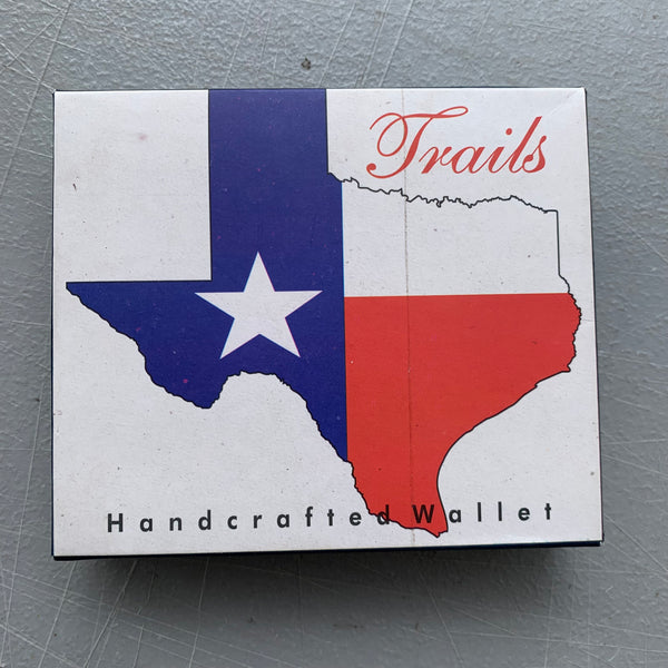 4.25" x 3.75" TEXAS FLAG WALLET LEATHER BIFOLD WALLET NEW-- FREE SHIPPING