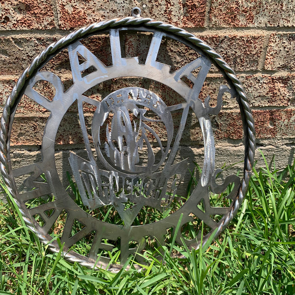 12",18", 24", 32",36" DALLAS MAVERICKS CUSTOM RAW METAL VINTAGE CRAFT TEAM SPORTS SIGN HANDMADE