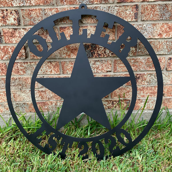 ARCHER STYLE YOUR CUSTOM NAME LASERCUT METAL SIGN WESTERN HOME DECOR HANDMADE ART