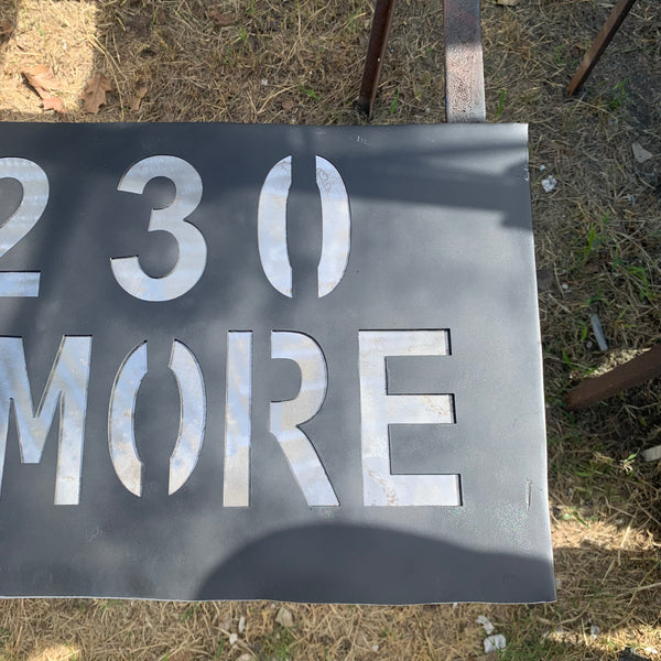 24" X 12" YOUR CUSTOM HOME ADDRESS NAME STAR METAL BARN METAL SIGN WESTERN HOME DECOR
