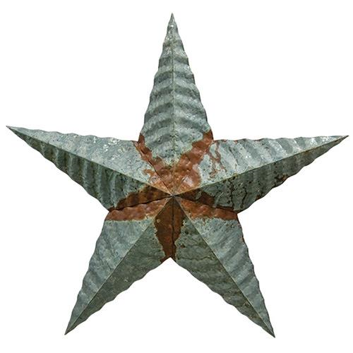 12", 18", 24" GALVANIZED CORRUGATED STAR ART WESTERN HOME DECOR NEW-FREE SHIPPING